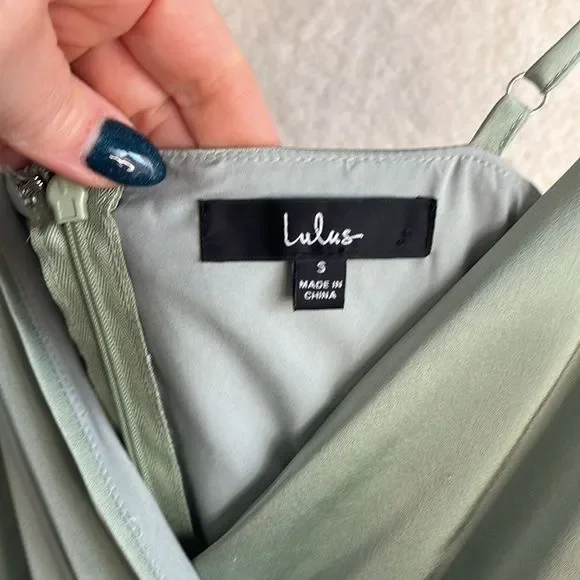 Lulu's Sage Green Maxi Dress - Picture 6 of 11